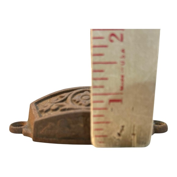 Lot (2) Vintage Eastlake Bin Pull Cup Drawer Ornate Antique Hardware Victorian - Picture 6 of 10